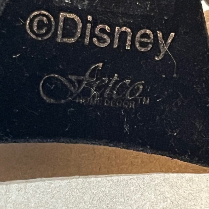 Disney 3.5x3.5 Picture Frame Silver Tinker Bell Fairies Floral Pewter Tone Artco gallery