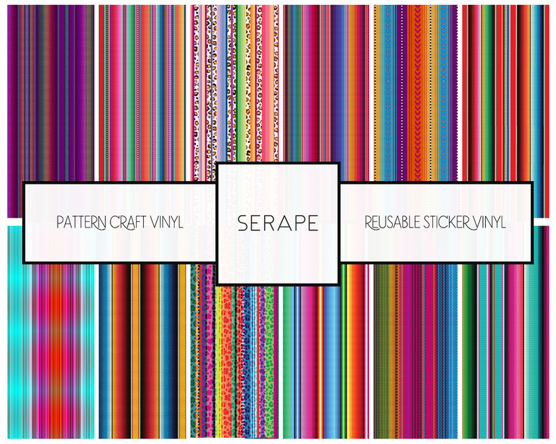 Serape Patterned Premium Vinyl, for use with all Cricut cutting machines (12") gallery
