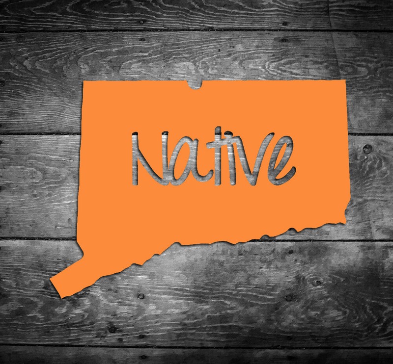 Connecticut Native Vinyl Sticker Car Window Door Bumper Decal Pride Home CT