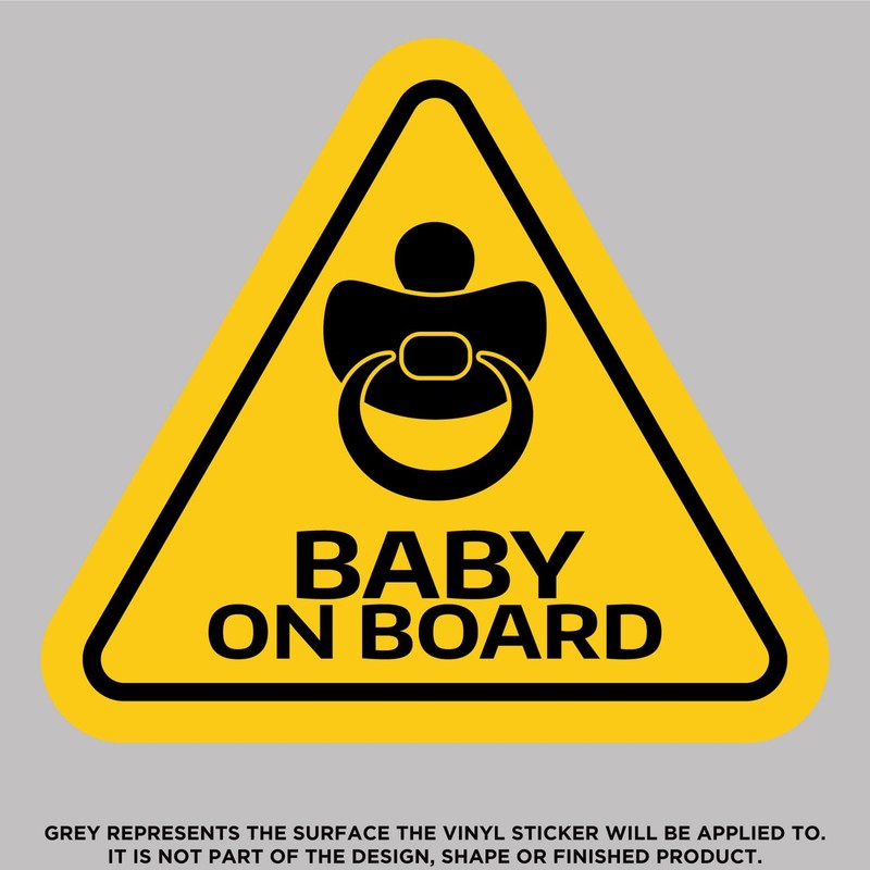 Baby On Board With Pacifier