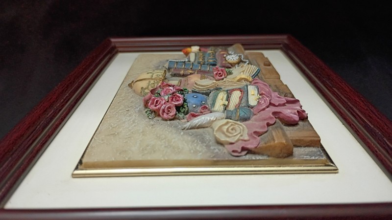 A. Richesco - 3D Decorative Resin Wall Art Plaque, Framed - 8.75" x 6.75" gallery