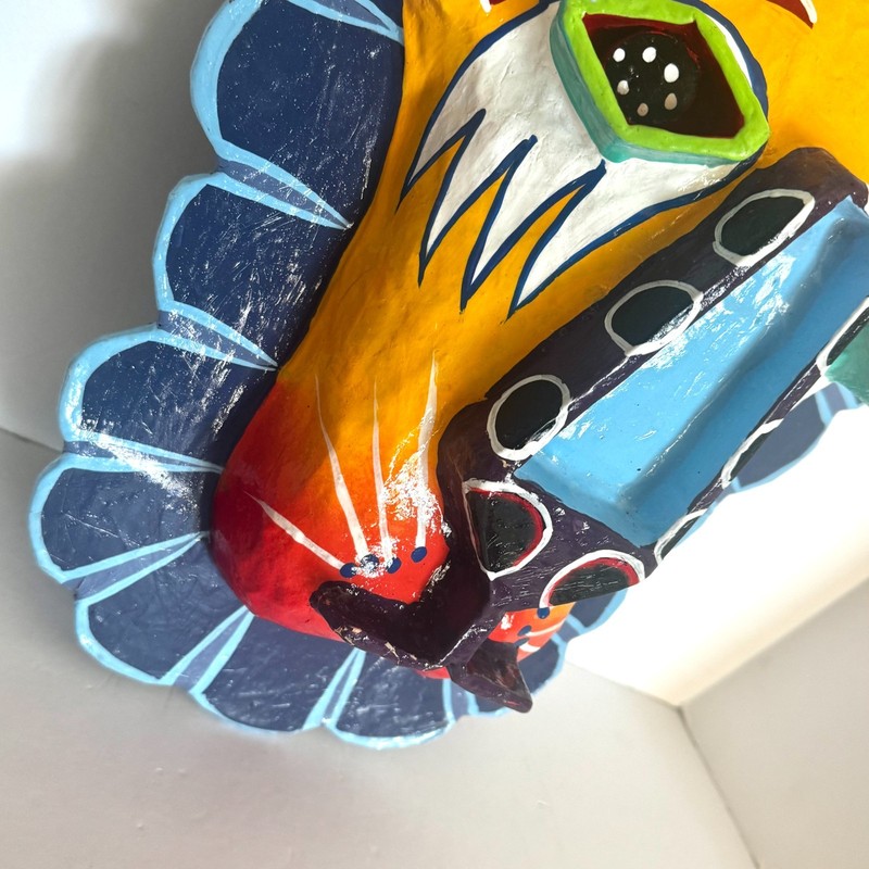 San Diego Zoo Papier Mache Lion Head 3D Sculptural Mask Wall Hanging Wild Animal gallery