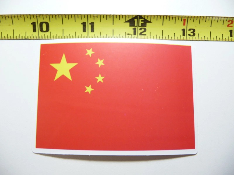 CHINA FLAG SMALL STICKER DECAL COUNTRY PRIDE NATION GOVERNMENT FUNNY
