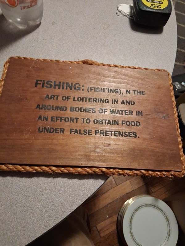 Fishing sign