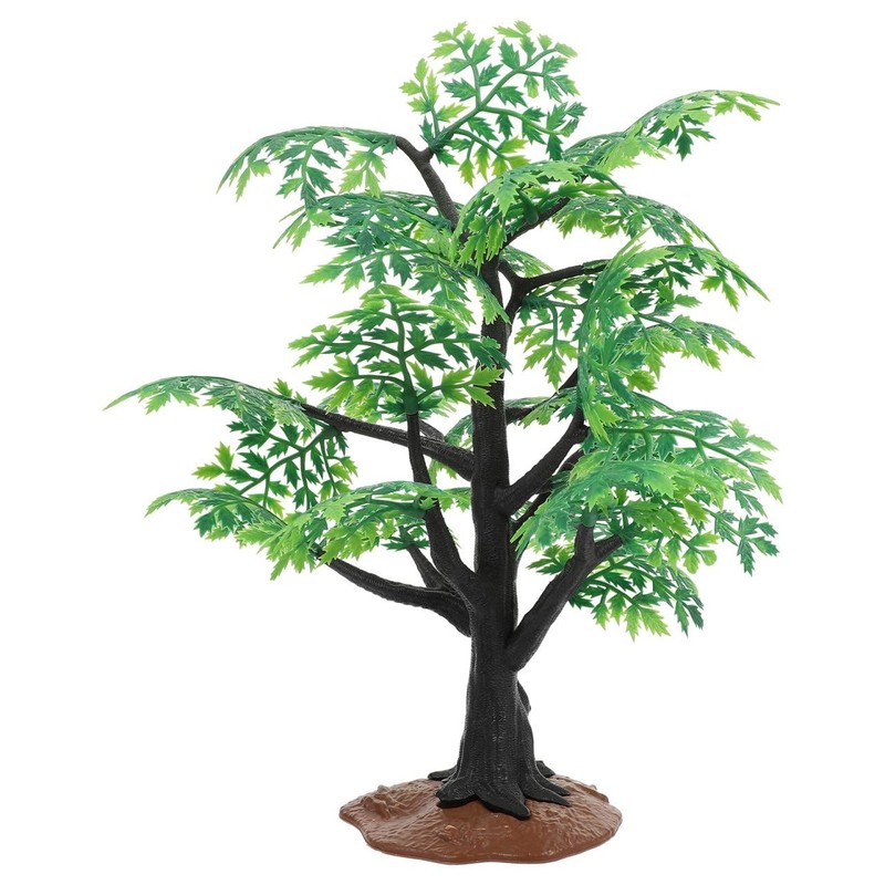 Miniature Maple Tree Model: Green 12” Artificial Plant Tabletop Ornament – F…