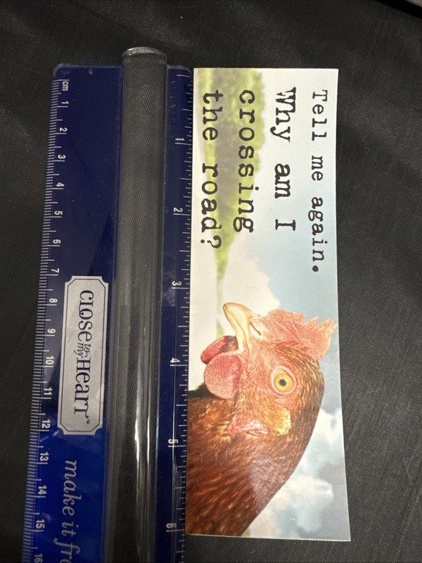 2000s Y2K Scholastic Book Fair Deep Ink Sticker Bookmark Tell Me Again Why Am I gallery