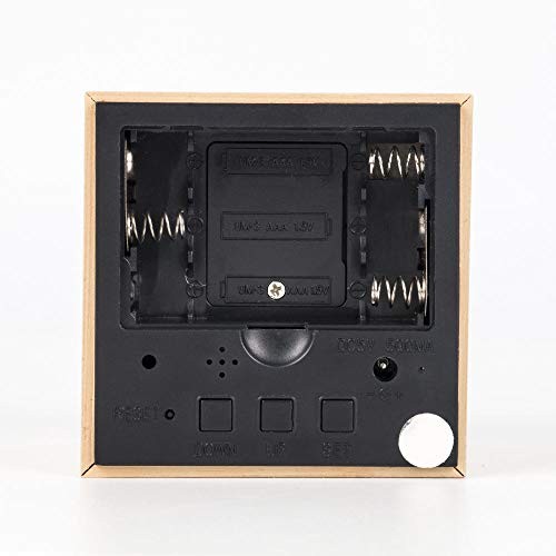 Wooden Alarm Clock - Mini Cube LED Digital Clock with 2-yellow & White gallery