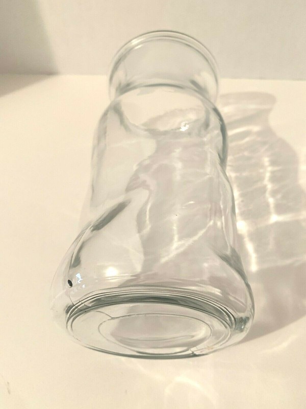 Tall Thick Durable Hour Glass Shape Design Clear Lead Glass Flower/ Floral Vase gallery