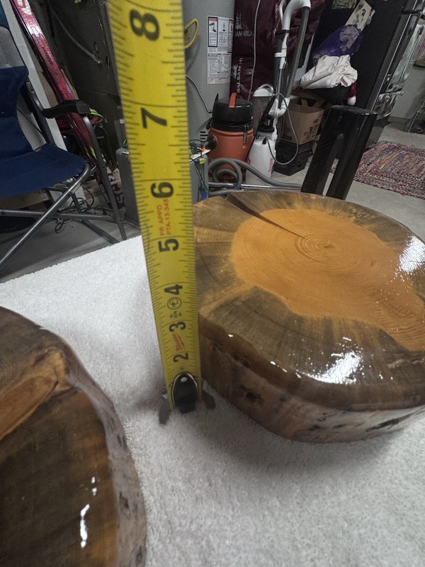 Lodgepole Wood Rounds/Cookies Set Of 2! gallery