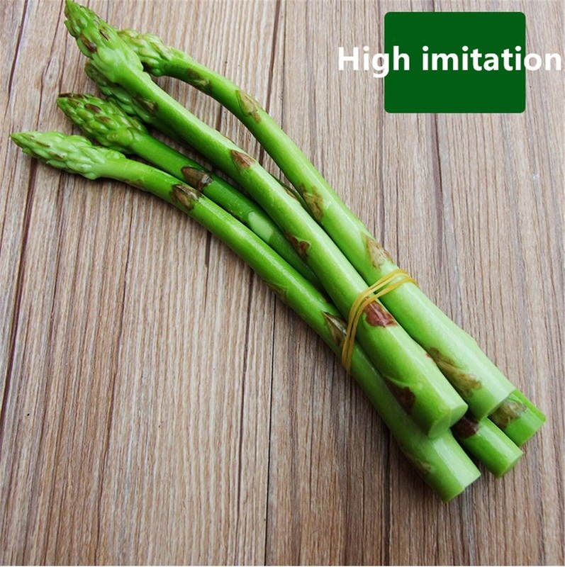 5PCS Artificial High Simulation Asparagus Asgus Display Props Cabinet Showcas... gallery
