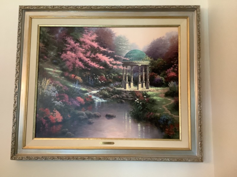 THOMAS KINKADE “POOLS OF SERENITY” 24” X 30″ 86/990 A/P Canvas