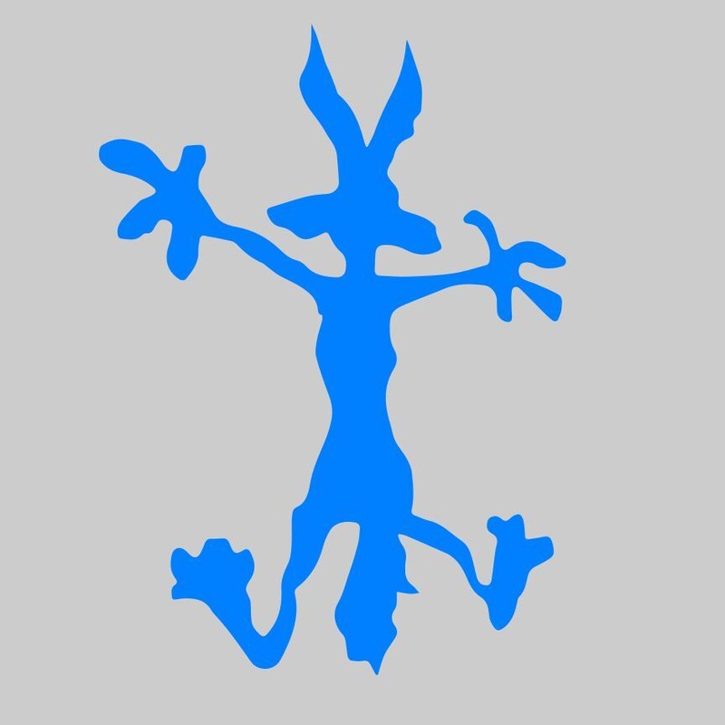 Coyote splat vinyl decal. Car, Truck, Window, Wall, Mirror, Bumper, Laptop, Yeti gallery