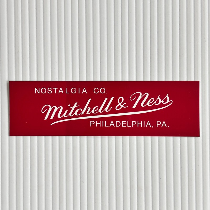 Mitchell & Ness Nostalgia Co Sticker Red 5in