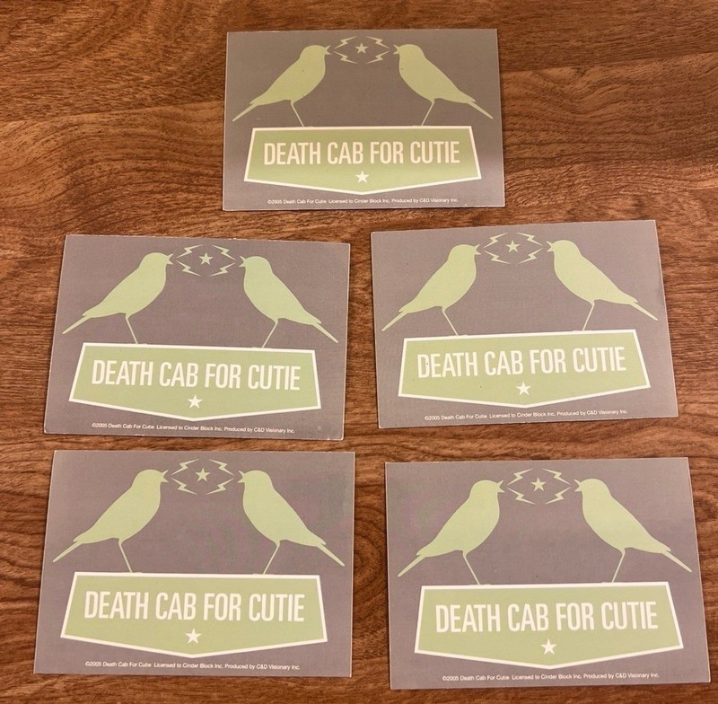 RARE 2005 Death Cab For Cutie Sticker Pack