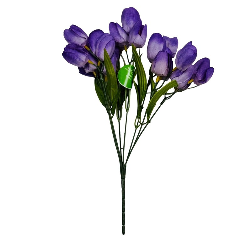 Purple 14.5in Tulip Bush by Ashland Spring Floral, Greenery, and Home Décor