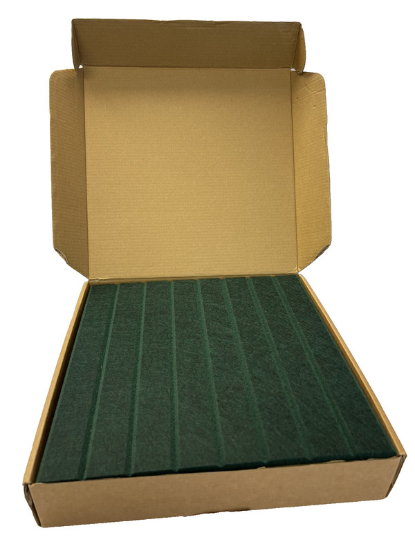 FLUXYNARA 6 Pack, 12″x 12″Felt Bulletin Board Wall Panels Aurora Green