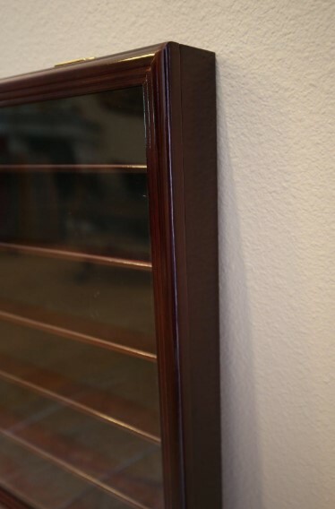 Train Display Case HO Scale Walnut Cabinet Railroad Car Locomotive Wood US Frame gallery