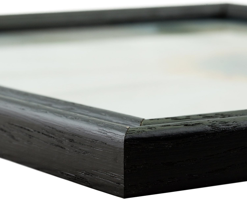 Wood Grain Black Picture Frame 5x30 Inches, 0.75-Inch Wide, Stylish Decor gallery
