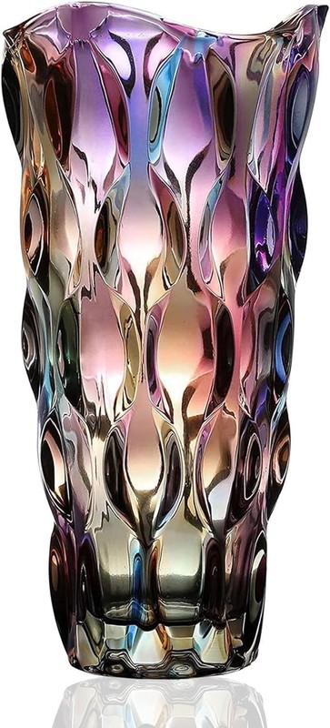 Glass Vases Flowers，Thickened 3.4 lb Morden vases Tables Centerpieces vase Home