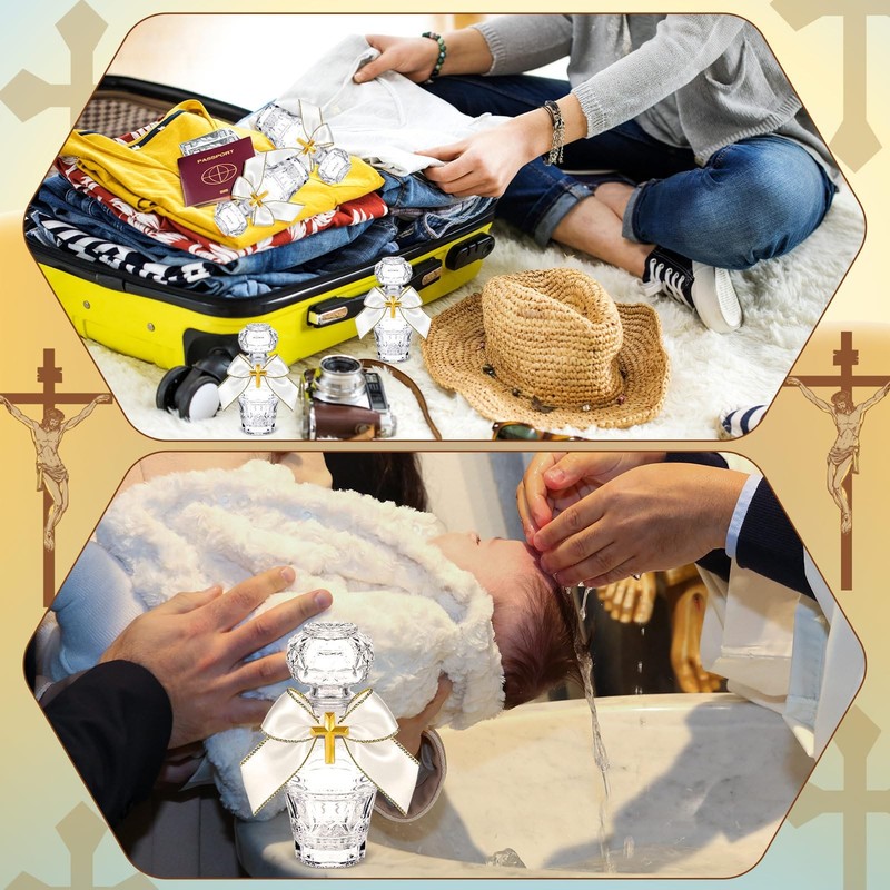 Chuangdi 20 Set Holy Water Bottle 50Ml Wishing Bottle Cork Empty Holy Container gallery