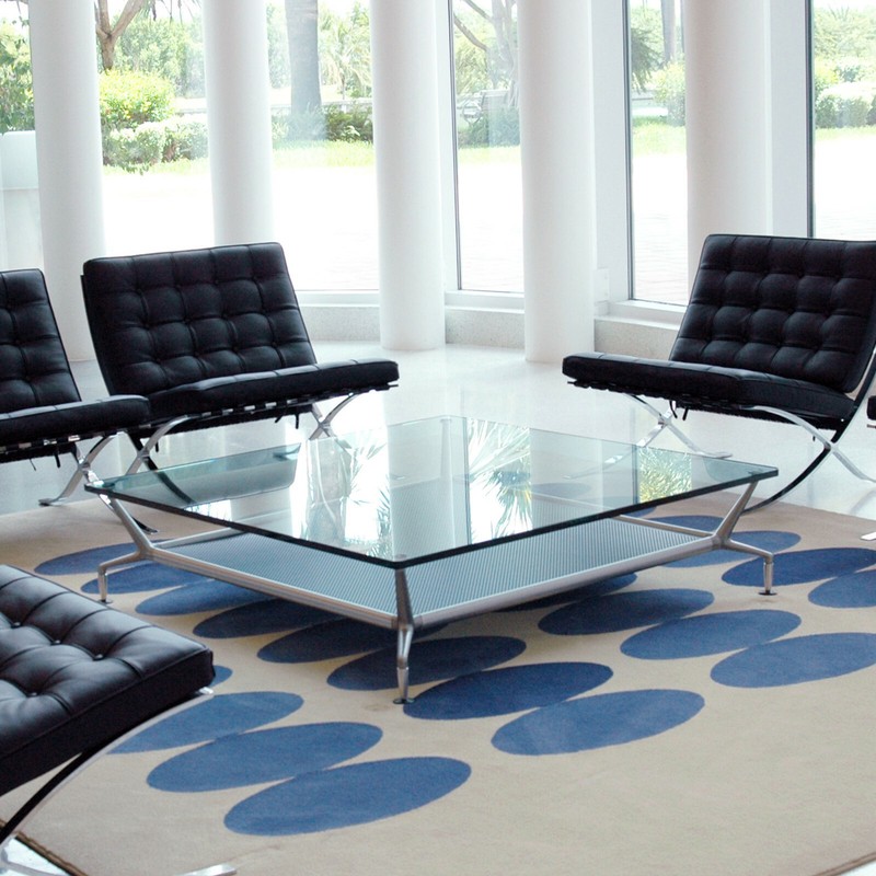 Square Glass Table Top End Table 15 Inch Flat Edge 12mm Thick Tempered Glass Top gallery