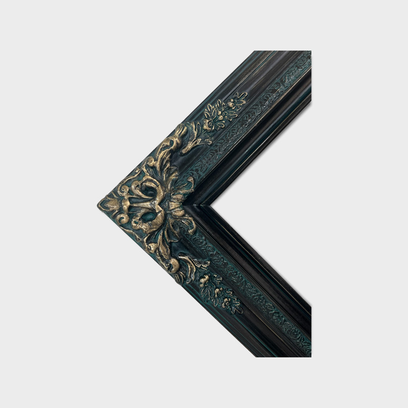 16 x 20 In stock ready to ship, compo XL ornate corners wood frame, old gold