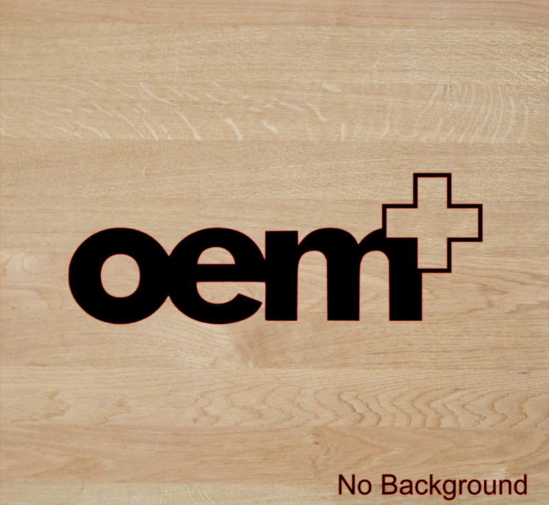 OEM+ Decal PICK SIZE COLOR Vinyl Sticker Window Car Racing JDM OEM Plus Turbo gallery