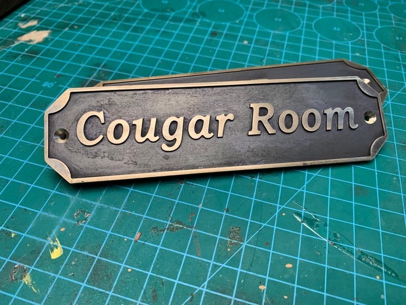 Custom Cast Brass door signs & plaques - Custom language plaques - Custom size gallery