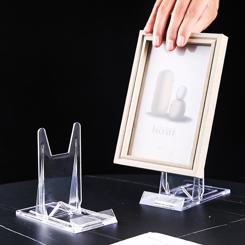 2-20X 4" Two Part Adjustable Acrylic Display Stand Easels for Minerals Fossils gallery