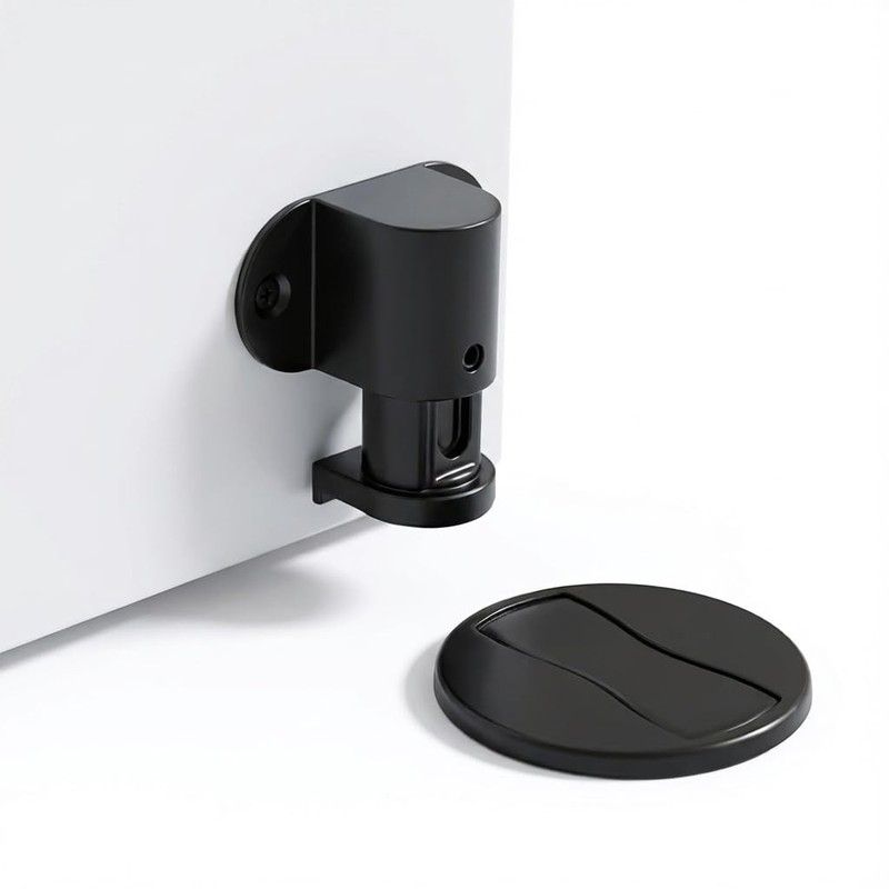 1 Pack Magnetic Door Stopper – Adjustable Magnetic Door Stop for Bottom of Do…