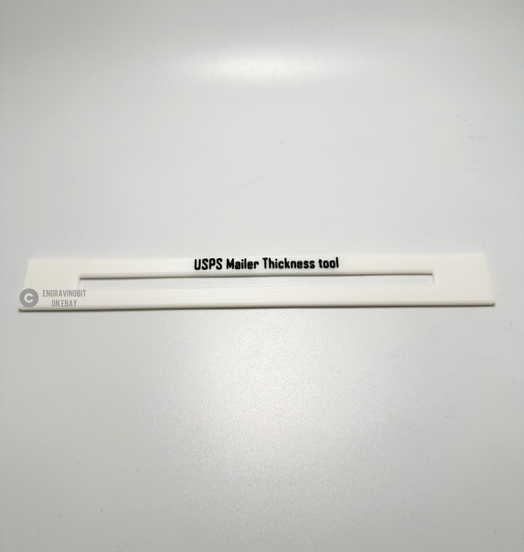USPS EBAY standard envelope shipping thickness measuring tool postal service gallery
