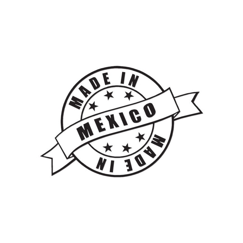 Made In Mexico Stamp Logo – Decal Sticker – Multiple Colors & Sizes – ebn3936