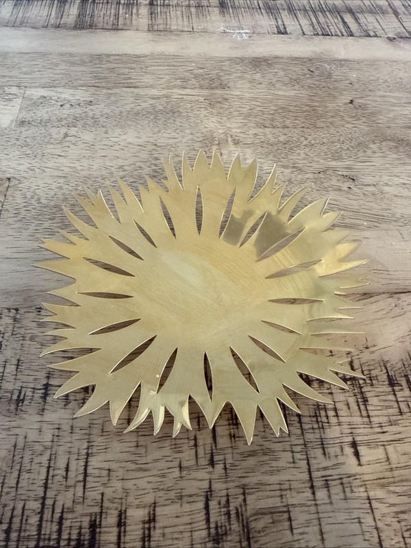2020 gold plated ice flower bowl medium by Georg Jensen
