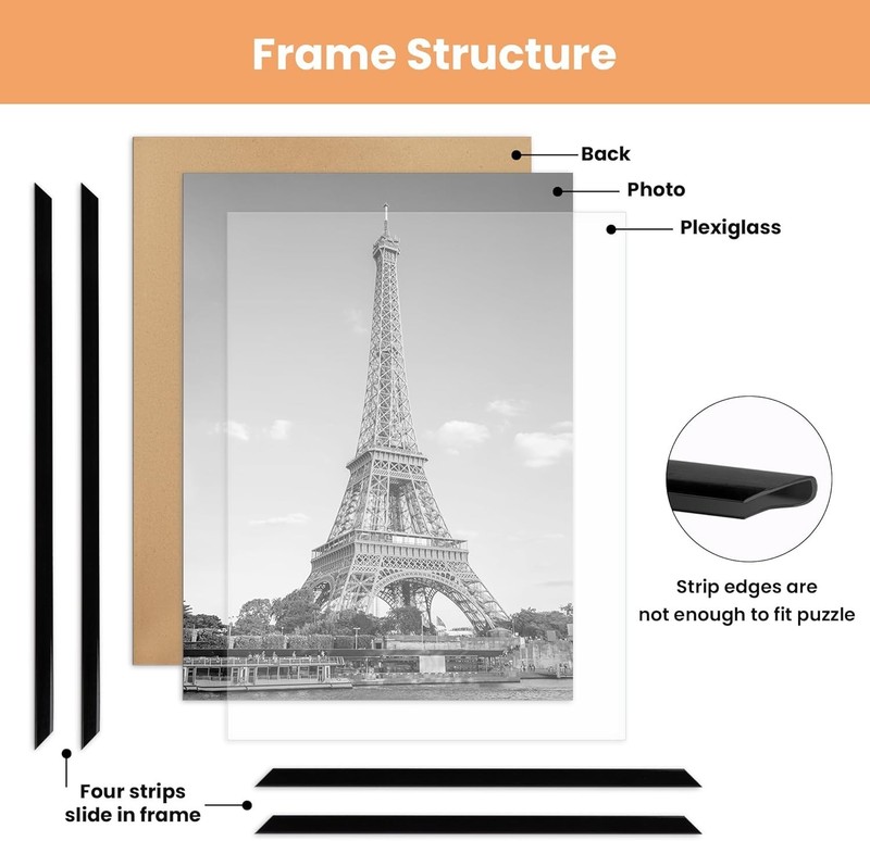 27x40 in Poster Frame Black 3 Pack, Scratch-Proof Picture Frames 27 x 40 for ... gallery