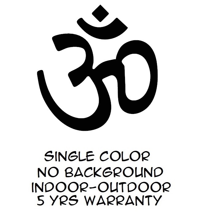 Aum Om Sticker Vinyl Decal - Spiritual Yoga Symbol Hindu Buddha Wall Car Window gallery