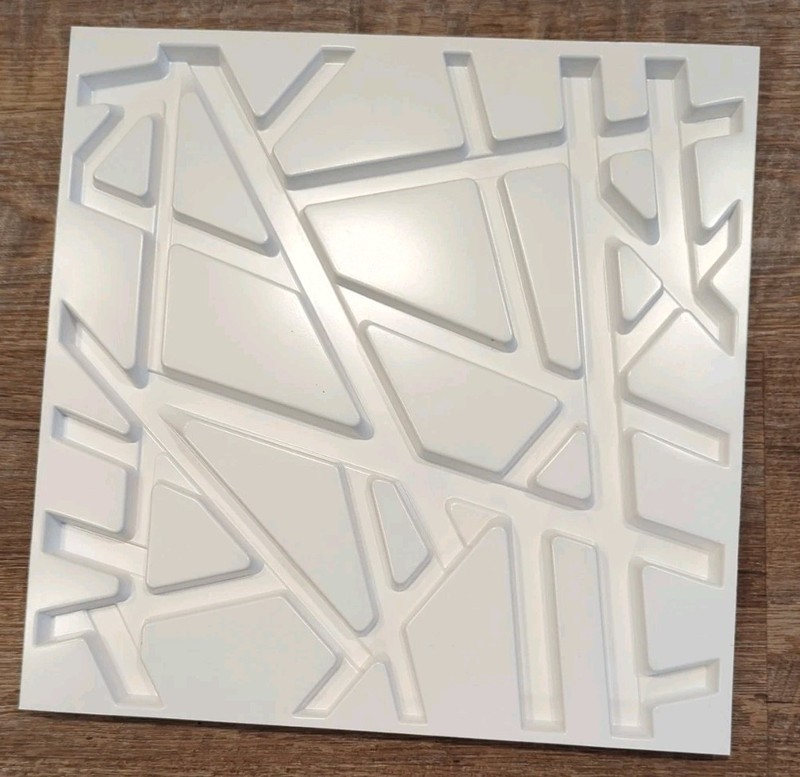 33 Pack 3D Wall Panels for Interior Wall Decor, 12''x12'' White Accent Texture gallery