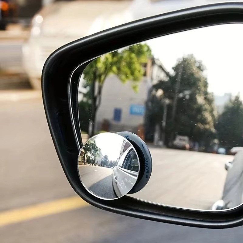 HD Car Blind Spot Mirror 360° Rotation Wide Angle Side View Mirror 2 Pcs gallery