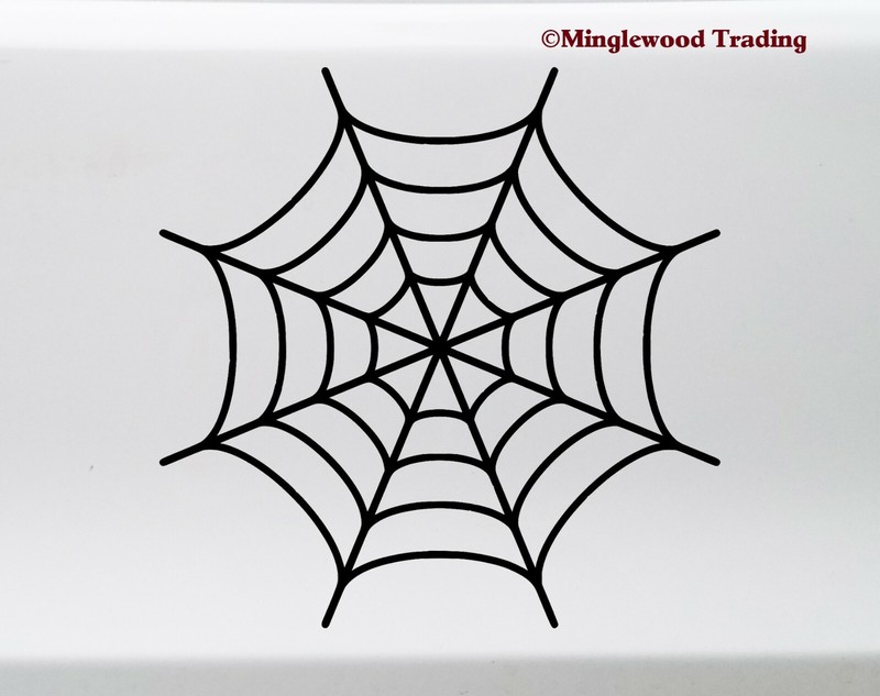 Spider’s Web Vinyl Decal – Halloween Spooky Webbing – V1 Die Cut Sticker