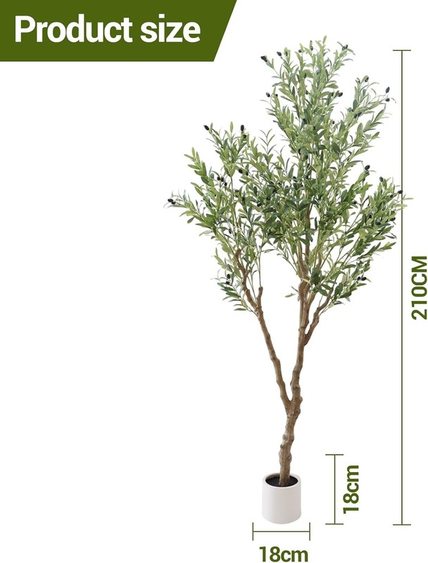 5/6/7 FT Faux Realistic Olive Trees Artificial Olive Tree For Indoor Home Decor