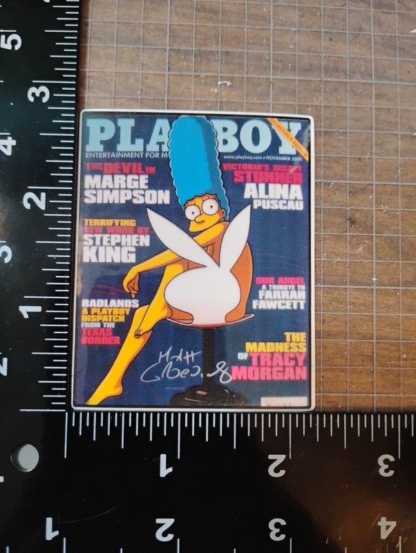 The Simpson Funny Adult Humor Playboy Magazine Cover Vinyl Decal Sticker