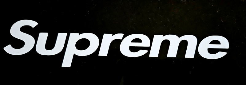 White Supreme Vinyl Decal Sticker 2×8 Inches For Any Surface Waterproof 2/24