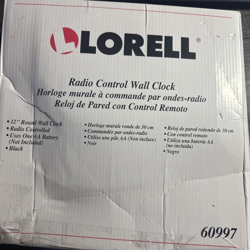 Lorell Radio Controlled Wall Clock - Analog - Quartz - Atomic (LLR60997) gallery