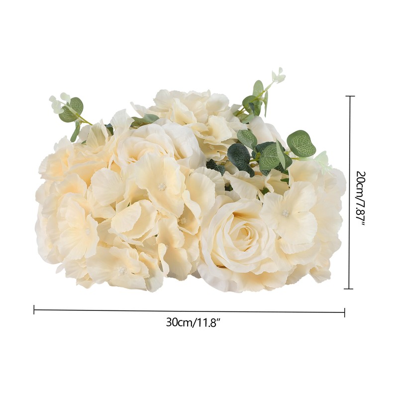 Flower Ball Centerpieces for Table 10 Pcs Fake Plastic Rose Centerpiece Flowers gallery