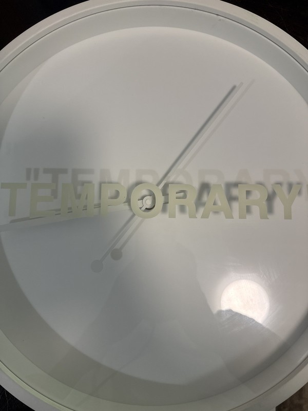 Virgil Abloh x IKEA MARKERAD Temporary Wall Clock Off-White