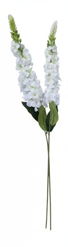 Artificial White Snapdragon Stems Set of 2 Tall Faux Flowers Centerpiece Decor gallery