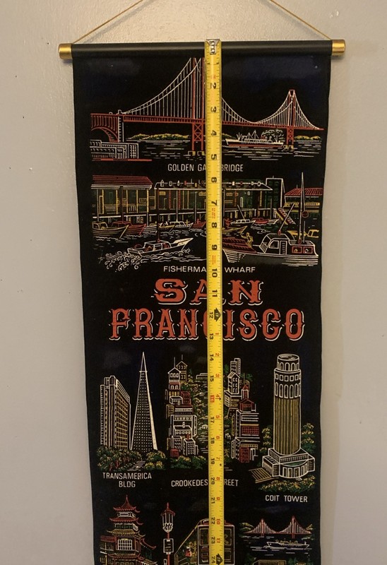 WALL HANGINGS scrolls San Francisco & De Luxembourg 11X31 gallery