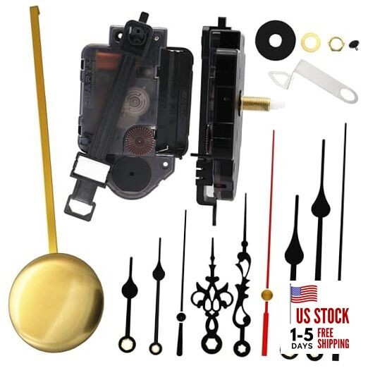 Original Youngtown 12888 Pendulum Clock Movement 9/10 inch total shaft length