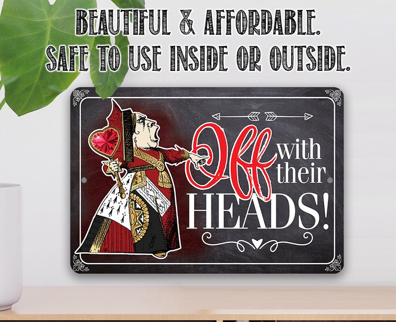 Metal Sign-Off With Their Heads-Durable and Great Decor and Gift For Alice Fans gallery