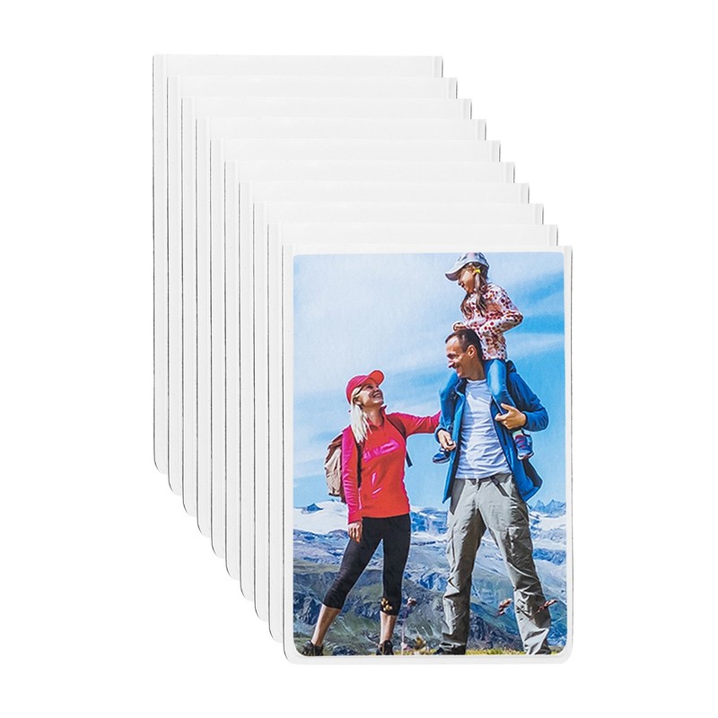 10Pcs Magnetic Picture Frame, 4 x 2.5 Inch Magnetic Frame Holder, White