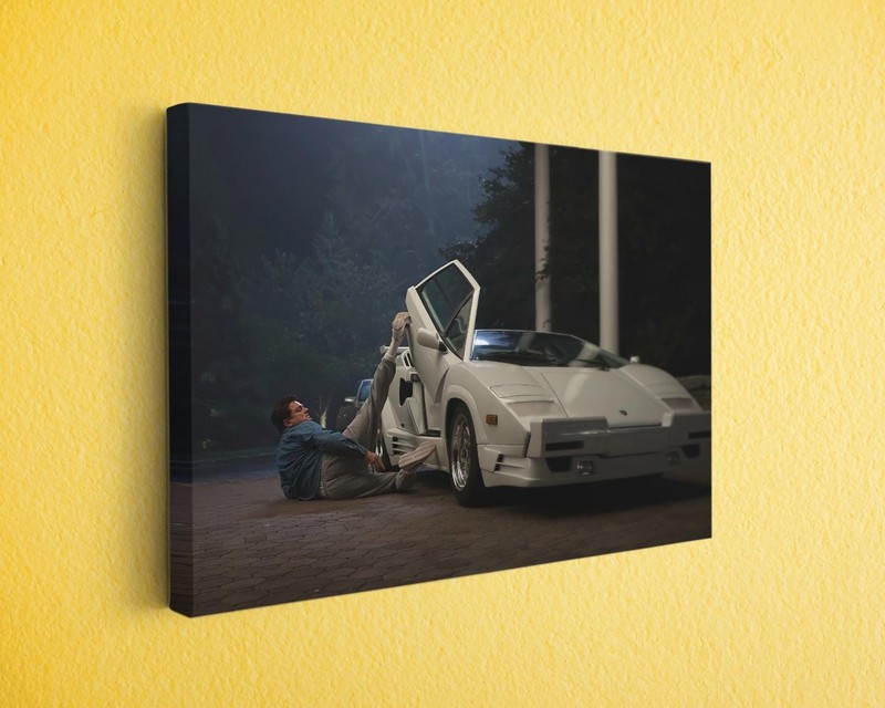 Wolf of Wall Street Lambo Scene Canvas Print – Iconic Movie Wall Art